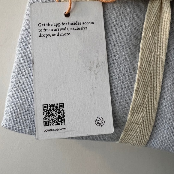 Quince 100% Organic Cotton Woven Napkins Set Of 4 20 x 20" Pale Blue NIP - Picture 2 of 5